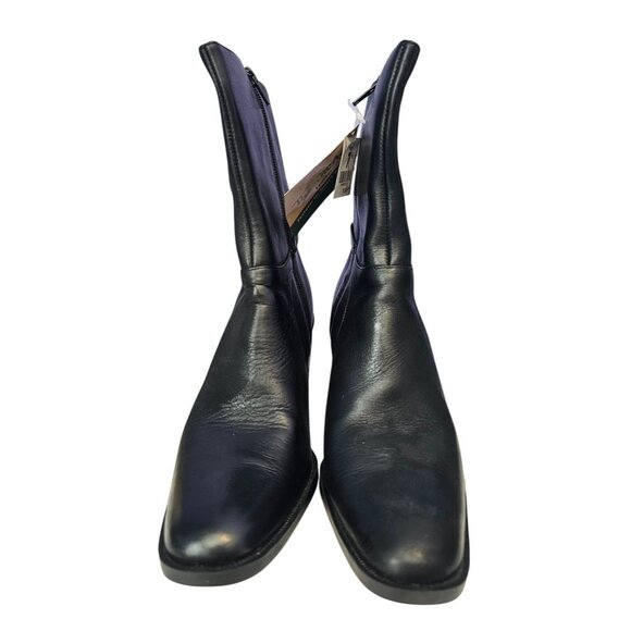 Thom Mcan Leather Heeled Boots Sz 7.5 Womens Style 21913 Black NWT See Descript - Picture 4 of 16